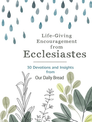cover image of Life-Giving Encouragement from Ecclesiastes